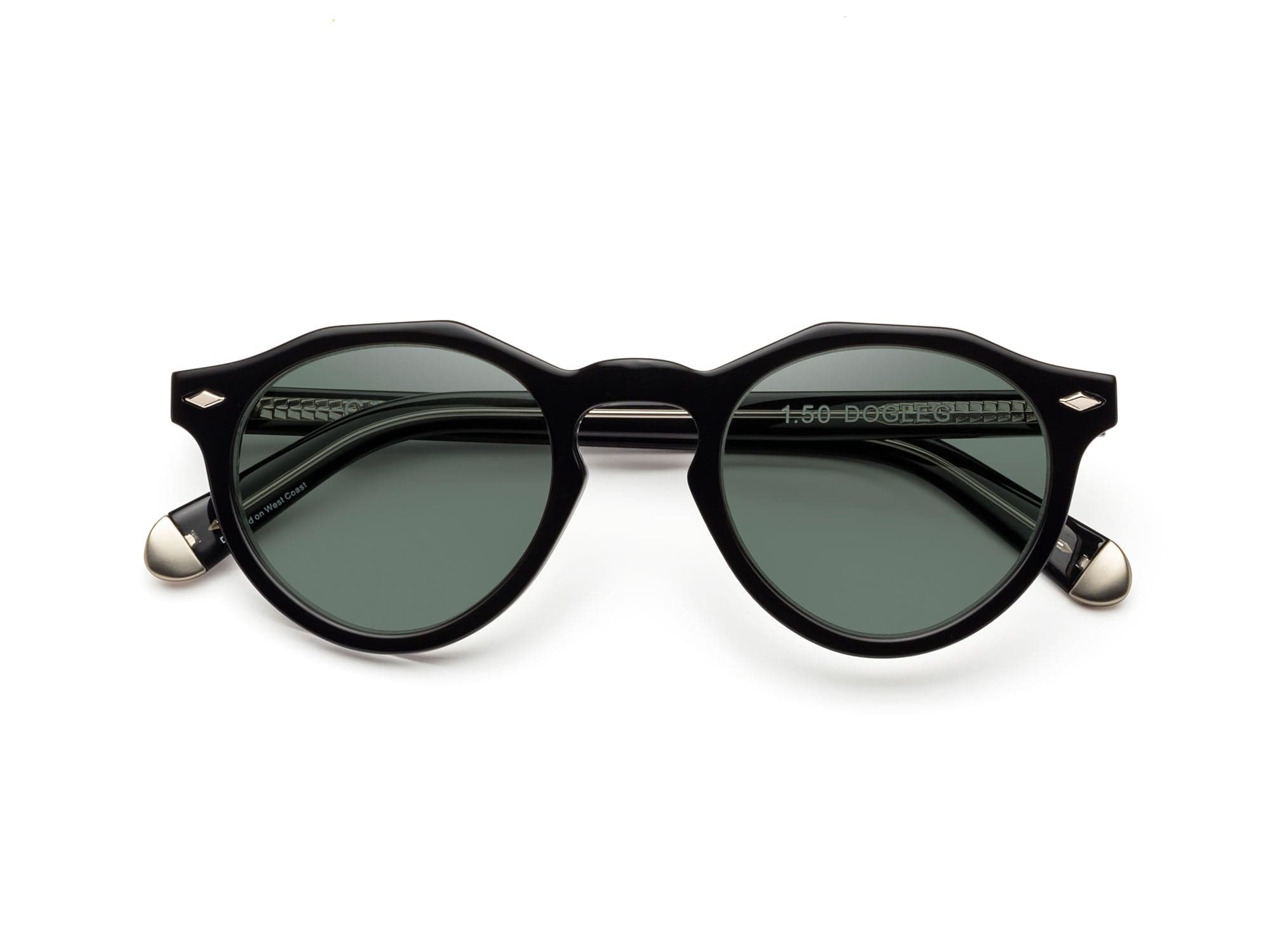 Dogleg Sunglass Readers - Gloss Black | Caddis – Caddis