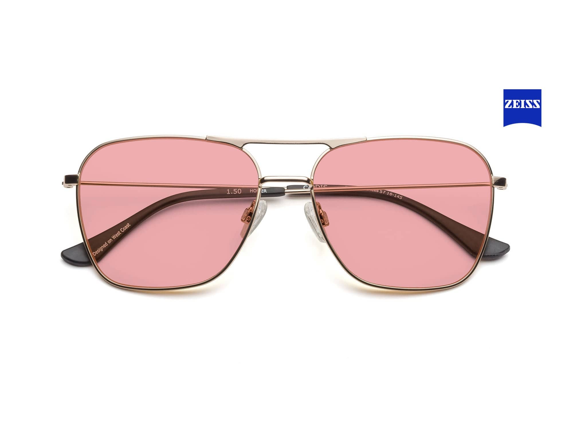 ステンドグラス　pink fox Hooper Polarized Sunglasses - Polished Gold | Caddis – Caddis