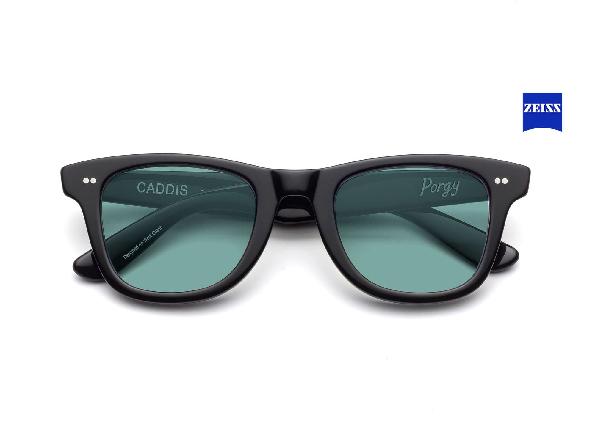 skygrayです Porgy Backstage Zeiss LightPro Sunglasses - Gloss Black | Caddis