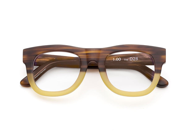 D28 reading glasses in Bullet Coffee