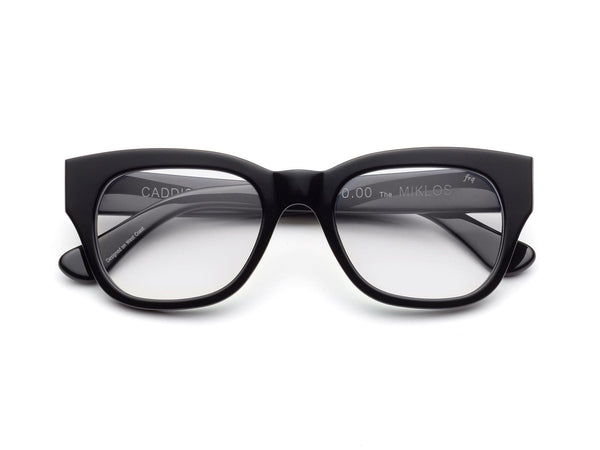 Miklos reading glasses in Matte Black