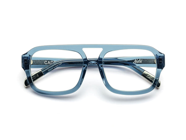 Caddis Silver Aviator Metal Frame Progressive Reader Glasses 2.5 Retro Aviator Clear and Gray Reading Glasses - Hux - Etsy main image 3