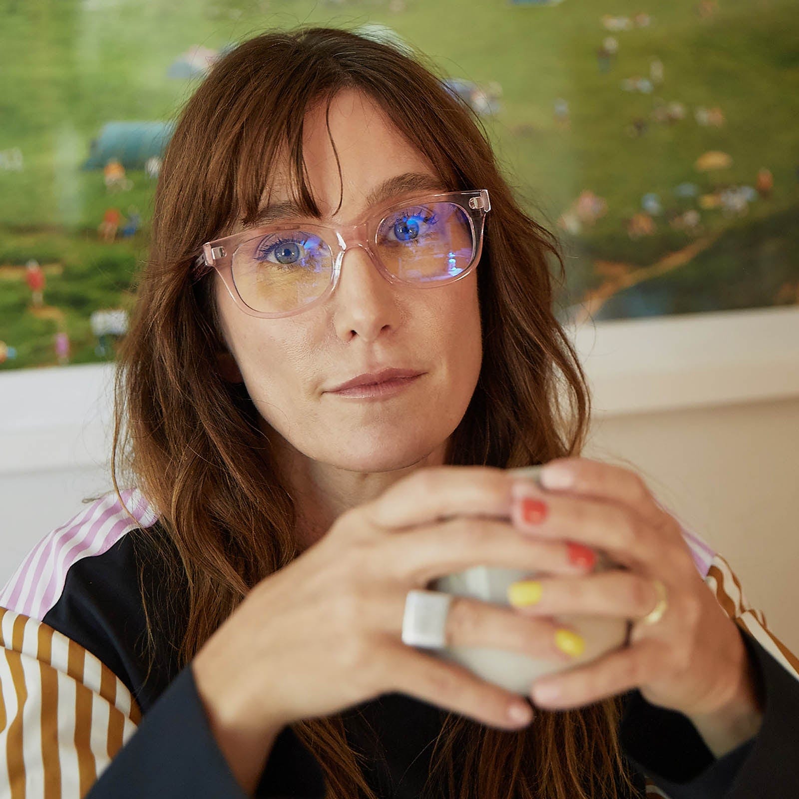 Bixby Reading Glasses - Polished Clear Pink | Caddis – Caddis